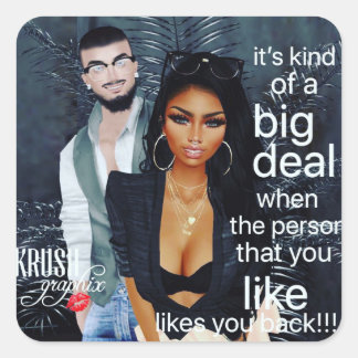 Krush Graphix by Ahsek Novel Stickers 14 スクエアシール