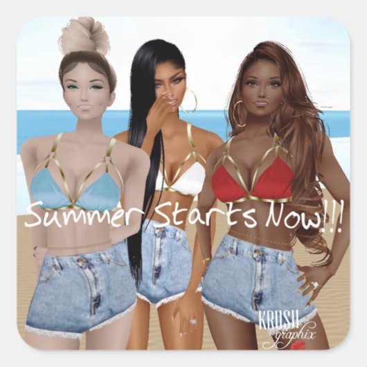 Krush Graphix by Ahsek Novel Stickers 18 スクエアシール (正面)