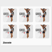 Krush Graphix by Ahsek Novel Stickers 20 スクエアシール (シート)