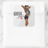Krush Graphix by Ahsek Novel Stickers 20 スクエアシール (バッグ)