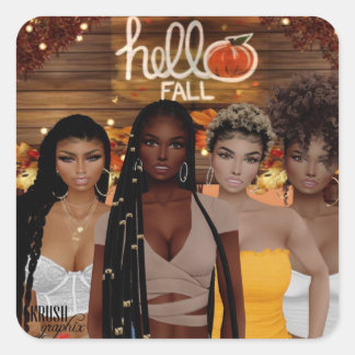 Krush Graphix by Ahsek Novel Stickers 55 スクエアシール