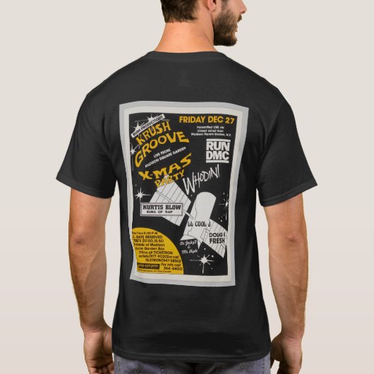 Krush Grooveクリスマスパーティーポスター Tシャツ (裏面)