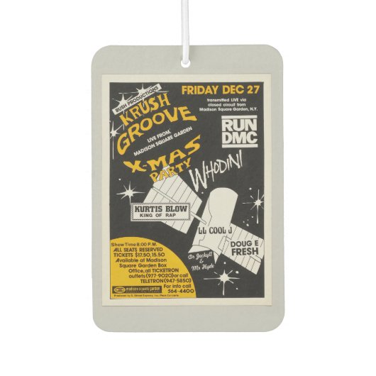 Krush Grooveクリスマスパーティー カーエアーフレッシュナー (正面)