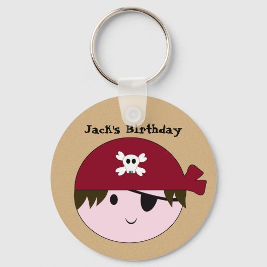 KRWかわいいカスタム誕生日キーチェーン キーホルダー (正面)