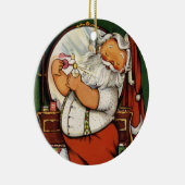 KRWのかわいいヴィンテージのサンタクロースの休日のオーナメント セラミックオーナメント (右)