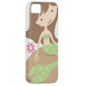 KRWのかわいい緑の人魚 Case-Mate iPhoneケース (裏面/右)