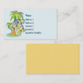 KRWのアロハシャツのカスタムな名刺 名刺 (正面/裏面)