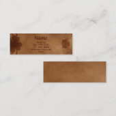 KRWのエレガントなケルト族のシャムロックの羊皮紙のカスタム スキニー名刺 (正面/裏面)