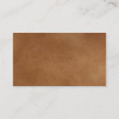 KRWのエレガントなケルト族のシャムロックの羊皮紙のカスタム 名刺 (裏面)