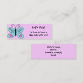 KRWのカスタムでカラフルな蝶演劇の日付カード コーリングカード (正面/裏面)