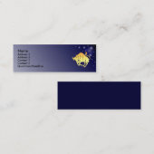 KRWのカスタムなトーラスの(占星術の)十二宮図の印のプロフィールカード スキニー名刺 (正面/裏面)