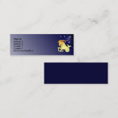 KRWのカスタムな山羊座の(占星術の)十二宮図の印のプロフィールカード スキニー名刺 (正面/裏面)