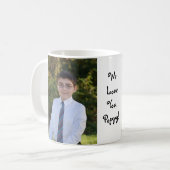 KRWのカスタムな文字が付いているカスタムな写真のギフトのマグ マグカップ (正面左)