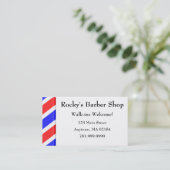 KRWのカスタムな理髪店のアポイントメント 予約カード (スタンド正面)