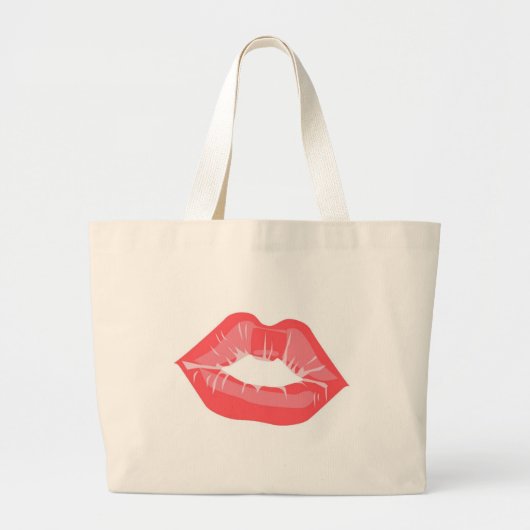 KRWのキスのトートバック ラージトートバッグ (正面)