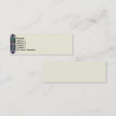 KRWのクリームのステンドグラスのボーダー スキニー名刺 (正面/裏面)