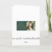 KRWのコスチュームのParisiens 1914の空白のなメッセージカード カード (裏面)