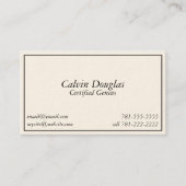 KRWのノベルティの冗談によって証明される天才名刺 名刺 (正面)