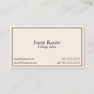 KRWのノベルティの冗談の村の馬鹿バスカード 名刺