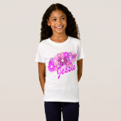 KRWのレトロの花の束のカスタム Tシャツ (正面フル)