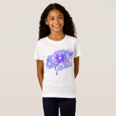 KRWのレトロの花の束のカスタム Tシャツ (正面フル)