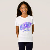 KRWのレトロの花の束の名前をカスタムする Tシャツ (正面フル)
