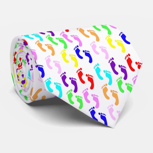 KRWのレトロの70年代のネオン足のタイ ネクタイ (ロール)