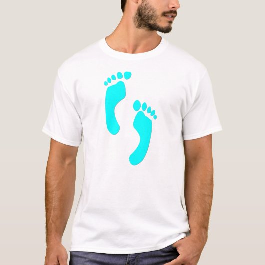 KRWのレトロの70年代の足のデザインのTシャツ Tシャツ (正面)
