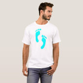 KRWのレトロの70年代の足のデザインのTシャツ Tシャツ (正面フル)