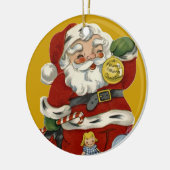 KRWのヴィンテージのサンタクロースのクリスマスのオーナメント セラミックオーナメント (左)