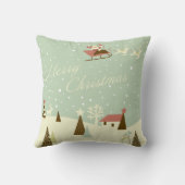 KRWの国のクリスマスのサンタの枕 クッション (裏面)
