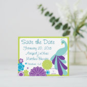 KRWの孔雀の花のカスタムの保存日付 セーブザデート (スタンド正面)