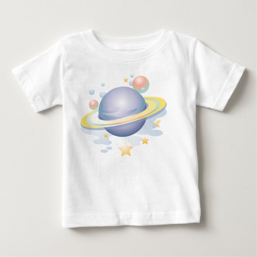 KRWの惑星および星 ベビーTシャツ (正面)