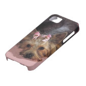 KRWの愛らしいヨークシャーテリア犬のiPhone 5カバー Case-Mate iPhoneケース (下部)
