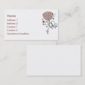 KRWの愛国心が強いハートの名刺 名刺 (正面/裏面)