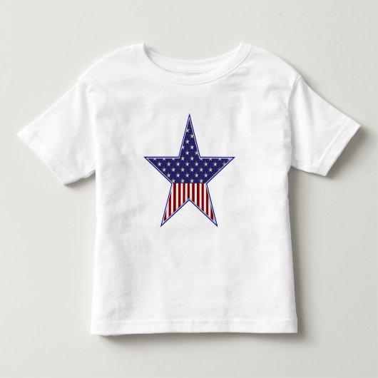 KRWの愛国心が強い星の旗の幼児のワイシャツ トドラーTシャツ (正面)