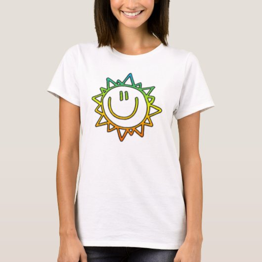 KRWの明るいスマイル Tシャツ (正面)