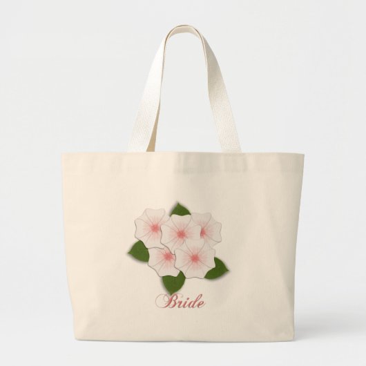 KRWの桜の花嫁 ラージトートバッグ (正面)