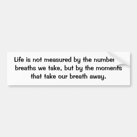 KRWの生命 バンパーステッカー (正面)