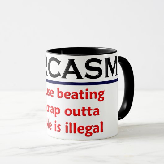 KRWの皮肉のおもしろいな冗談 マグカップ (正面右)