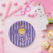 KRWの紫色のチアリーダーのパーティーの紙皿 ペーパープレート (パーティー)