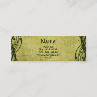 KRWの緑のケルト族のシャムロックの羊皮紙のカスタム スキニー名刺