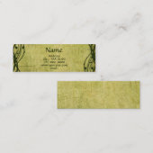 KRWの緑のケルト族のシャムロックの羊皮紙のカスタム スキニー名刺 (正面/裏面)