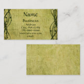 KRWの緑のケルト族のシャムロックの羊皮紙のカスタム 名刺 (正面/裏面)