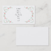 KRWの美しいピンクの花のカスタムな名刺 名刺 (正面/裏面)