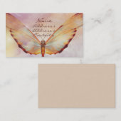 KRWの美しい蝶パステル調の名刺 名刺 (正面/裏面)
