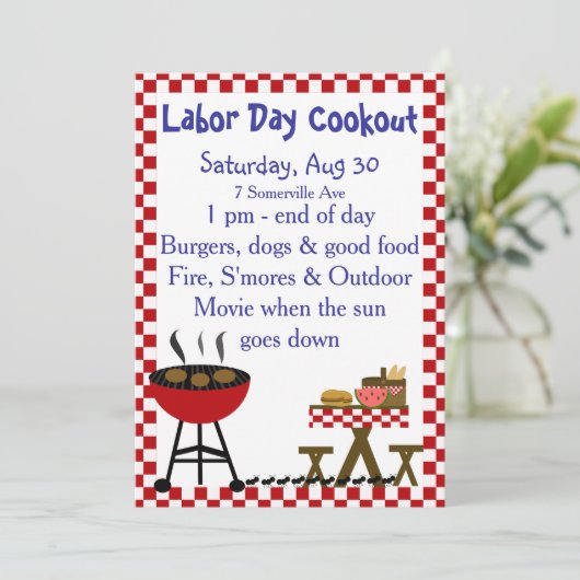 KRWの裏庭のCookoutの招待状 招待状 (スタンド正面)