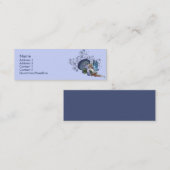 KRWの青いきのこの妖精のプロフィールカード スキニー名刺 (正面/裏面)