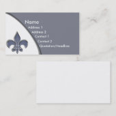 KRWの青い（紋章の）フラ・ダ・リ2の調子の名刺 名刺 (正面/裏面)