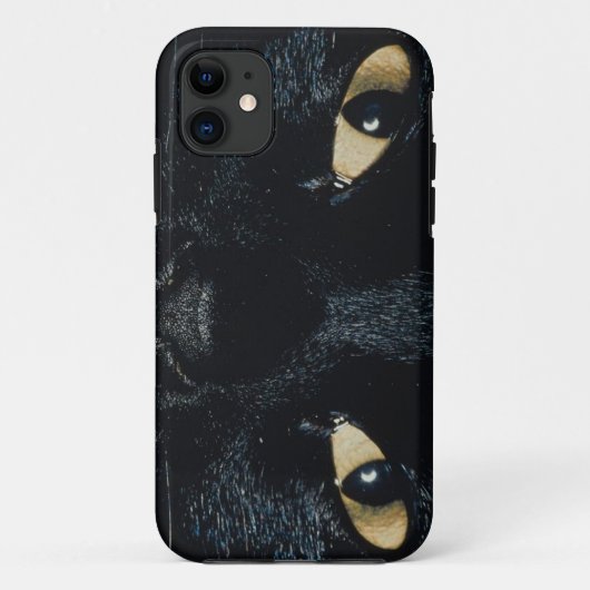 KRWの黒猫の顔のiPhone 5の場合 Case-Mate iPhoneケース (裏面)
